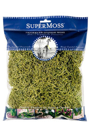 SuperMoss Preserved Spanish Moss Chartruese 8 oz