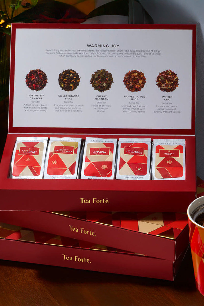 Tea Forte Single Steeps Sampler Warming Joy