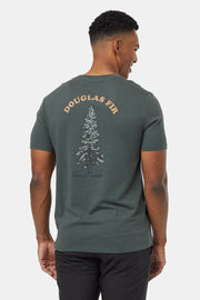 Men T-Shirt Douglas Fir Urban Green/Camel Medium