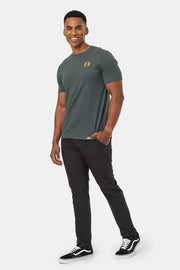 Men T-Shirt Douglas Fir Urban Green/Camel Large