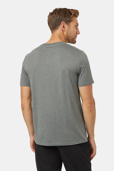 Men T-Shirt Juniper Mineral Heather/White Large