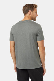 Men T-Shirt Juniper Mineral Heather/White Small