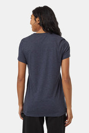 Women T-Shirt Retro Juniper Midnight Blue Heather/Mineral Small