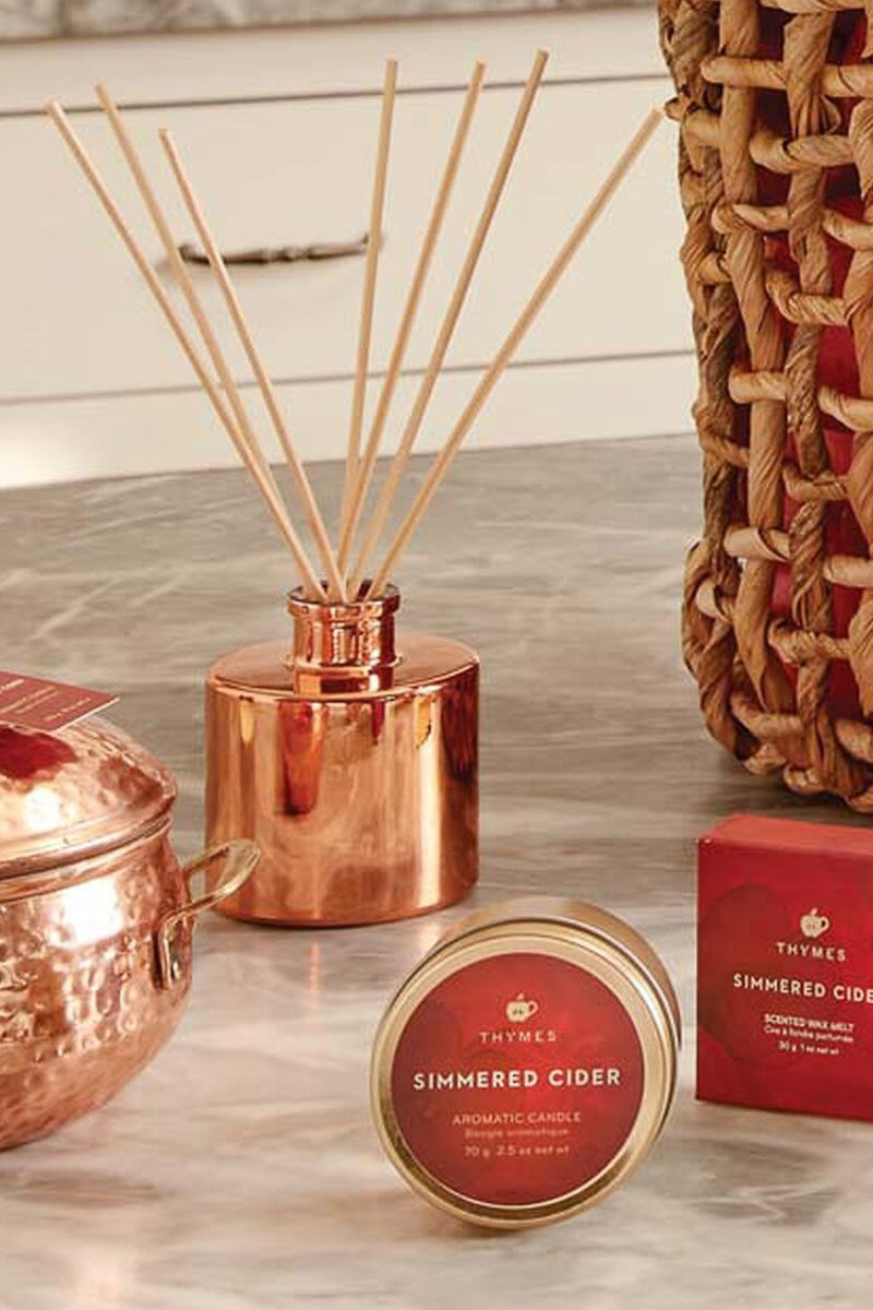 Thymes Simmered Cider Travel Tin Poured Candle
