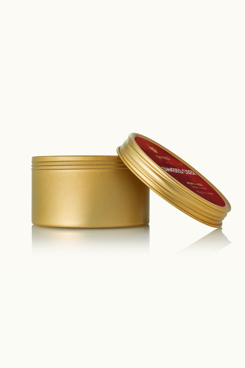 Thymes Simmered Cider Travel Tin Poured Candle