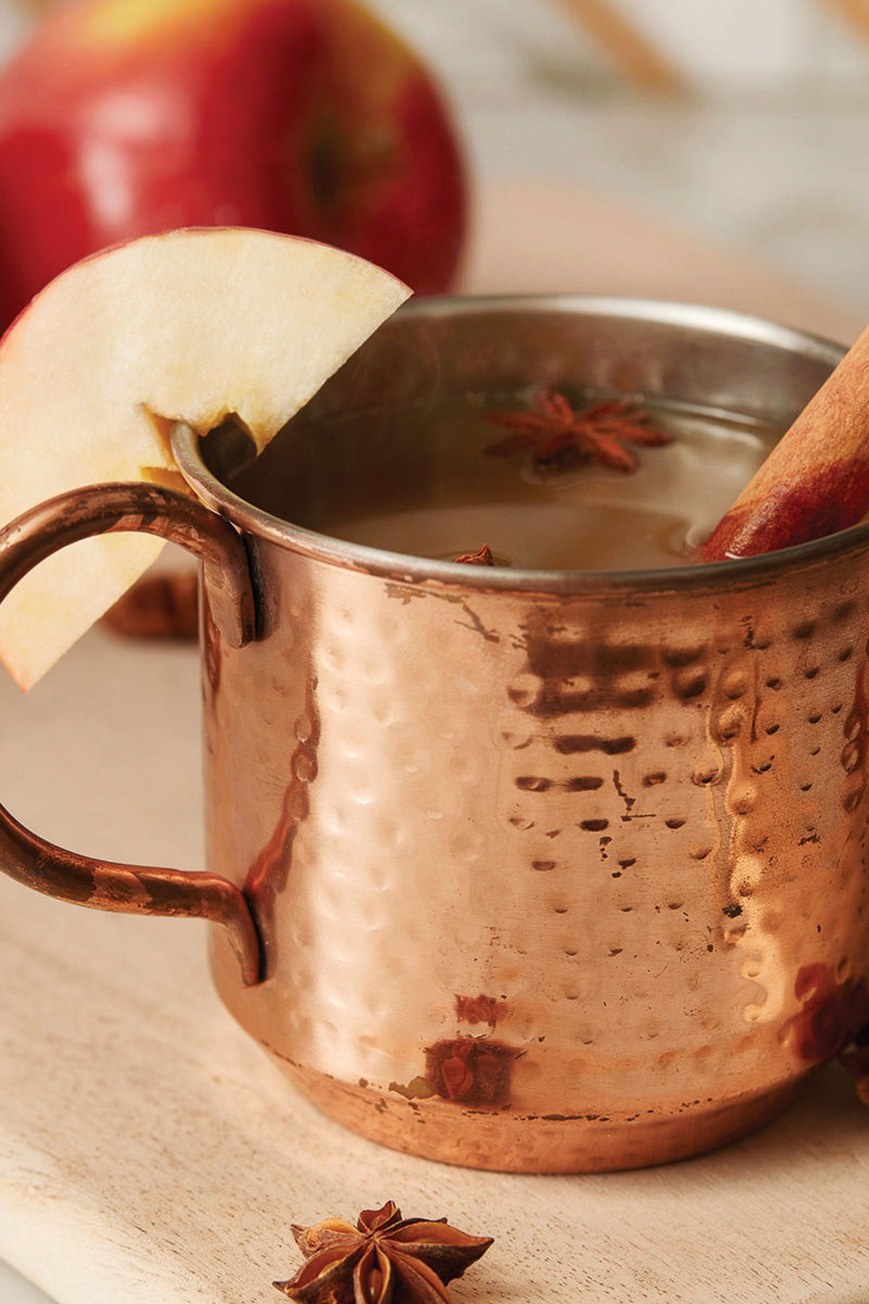 Thymes Simmered Cider Copper Mug Poured Candle