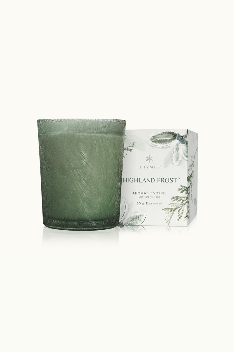 Thymes Highland Frost Boxed Votive Candle
