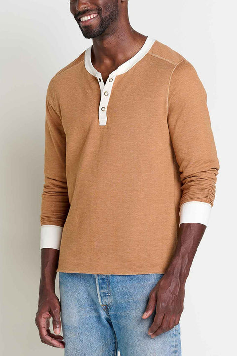 Toad & Co Men's Nord Reversible Long Sleeve Henley Salt Extra Large