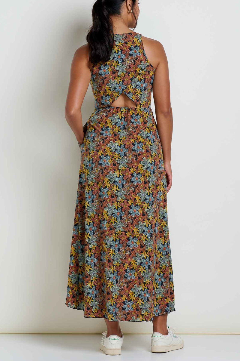 Toad & Co Women's Sunkissed Maxi Dress Extra Large Black Floral Dot Pr Chalet Toad & Co Women's Sunkissed Maxi Dress Extra Large Black Floral Dot Pr Chalet