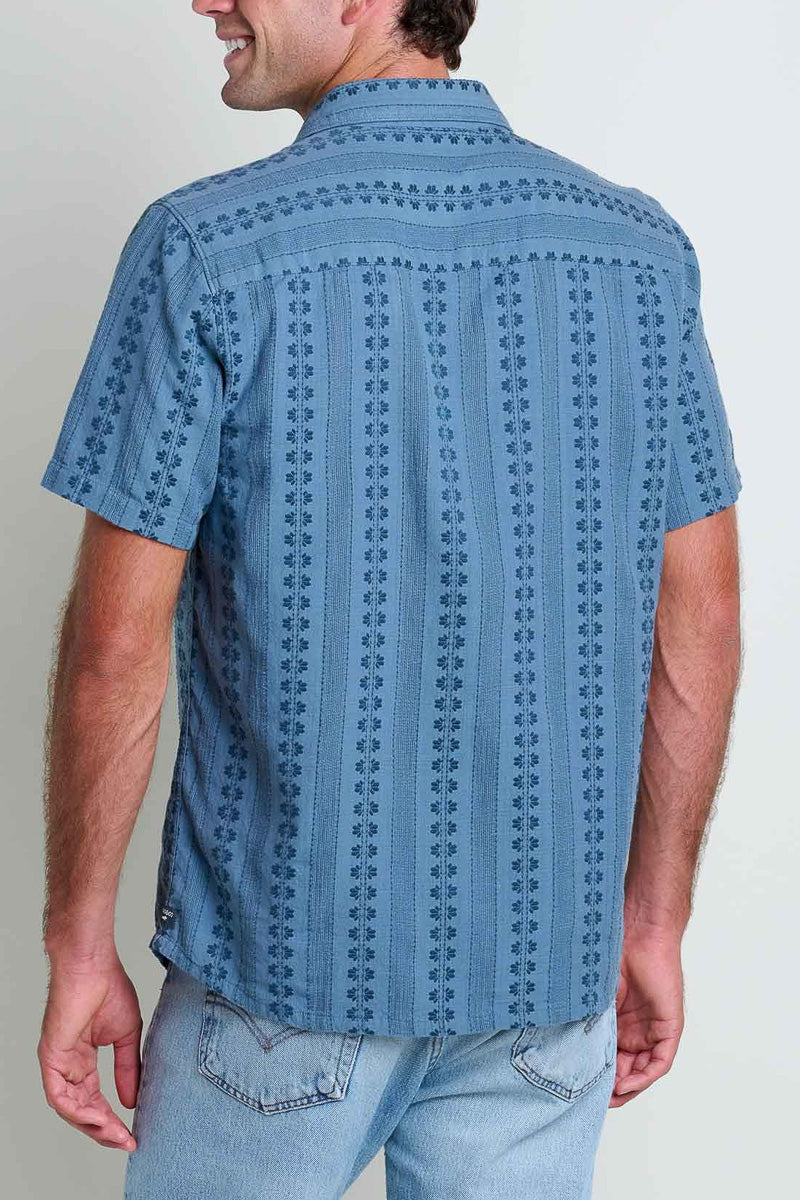 Toad & Co Men's Treescape Short Sleeve Shirt Small North Shore