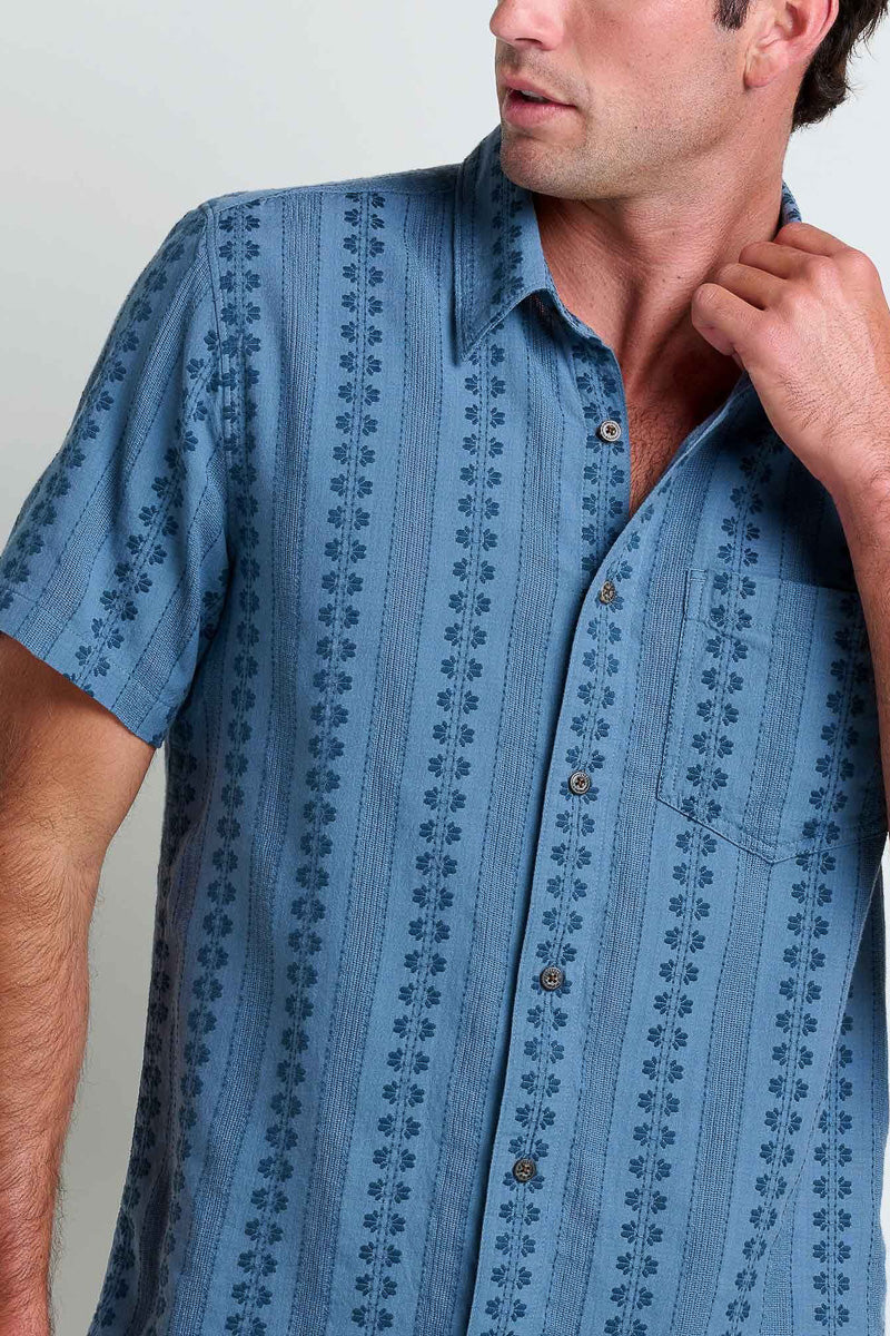 Toad & Co Men's Treescape Short Sleeve Shirt Small North Shore