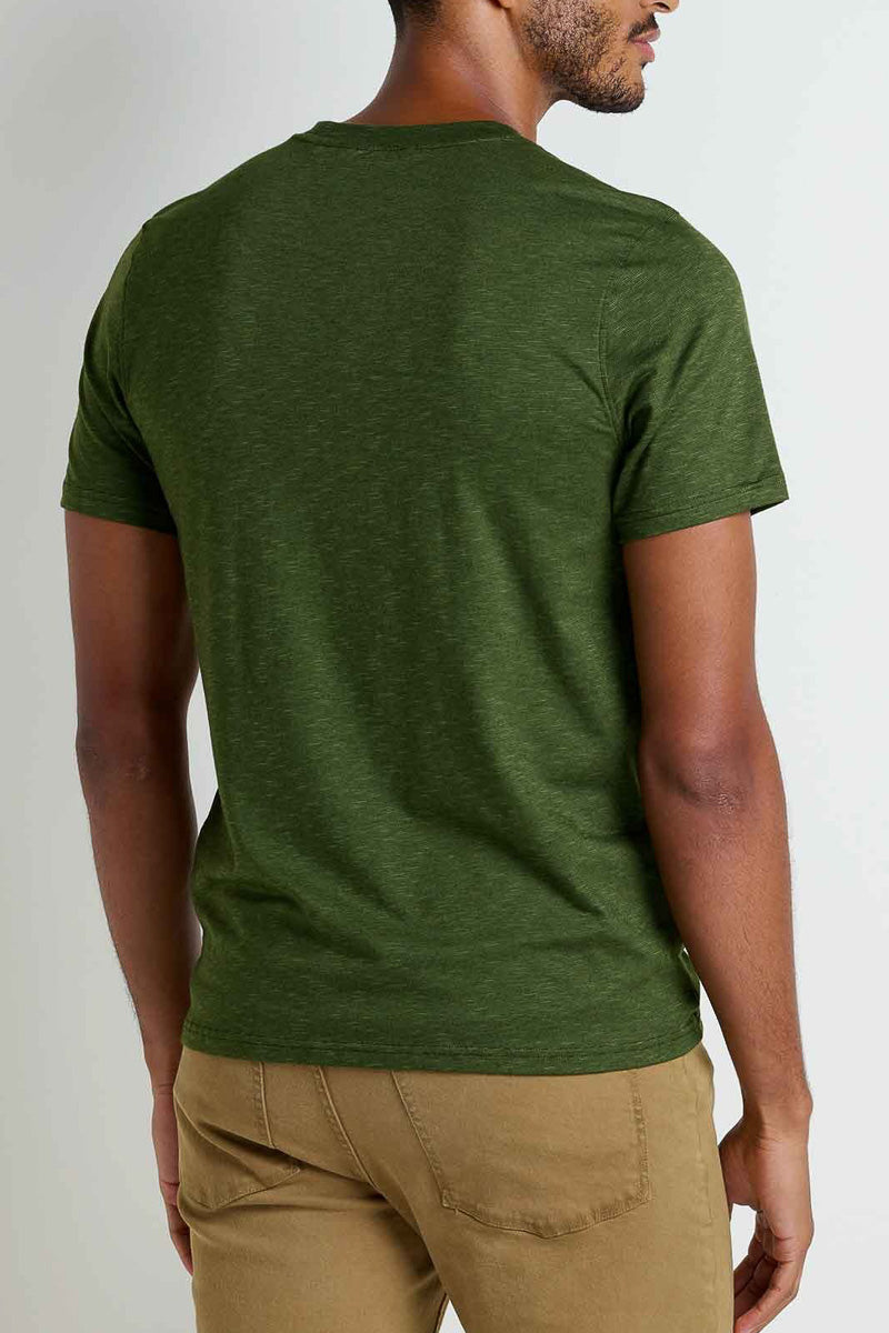 Toad & Co Men's Tempo Short Sleeve Pocket Crew Shirt Small Epidote