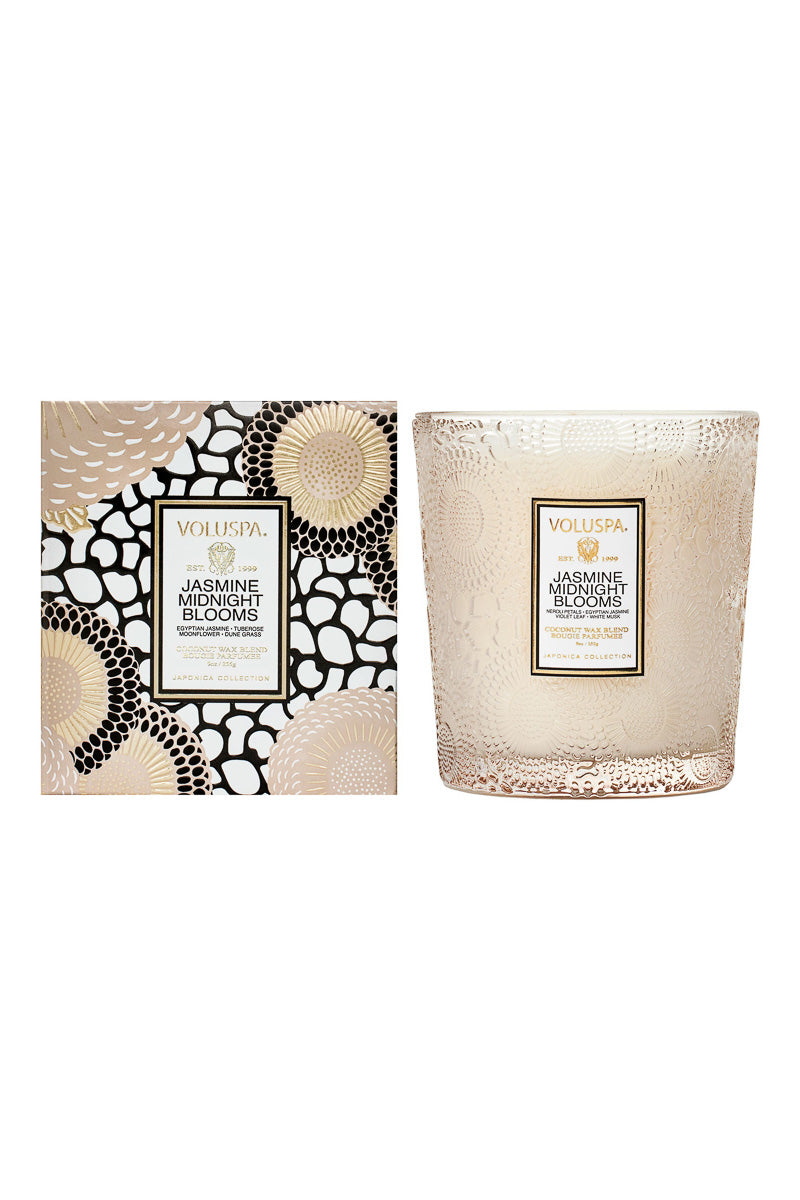 Voluspa Jasmine Midnight Blooms Classic Candle