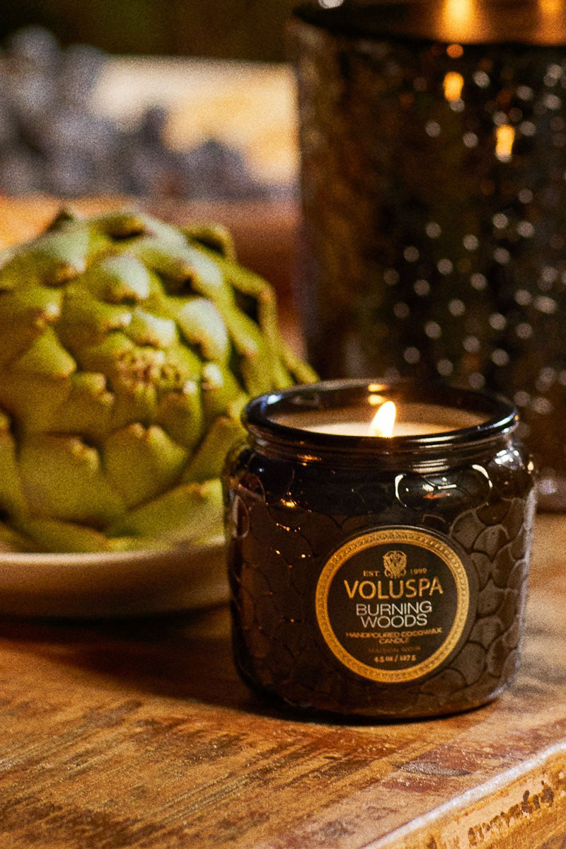 Voluspa Burning Woods Petite Jar Candle