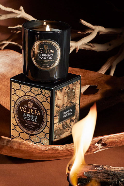 Voluspa Burning Woods Classic Candle