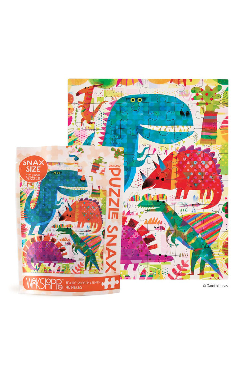 Werkshoppe Puzzle Snax Dinosaur Day 48 Pieces