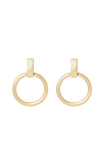 Spartina Simple Ring Earrings Gold