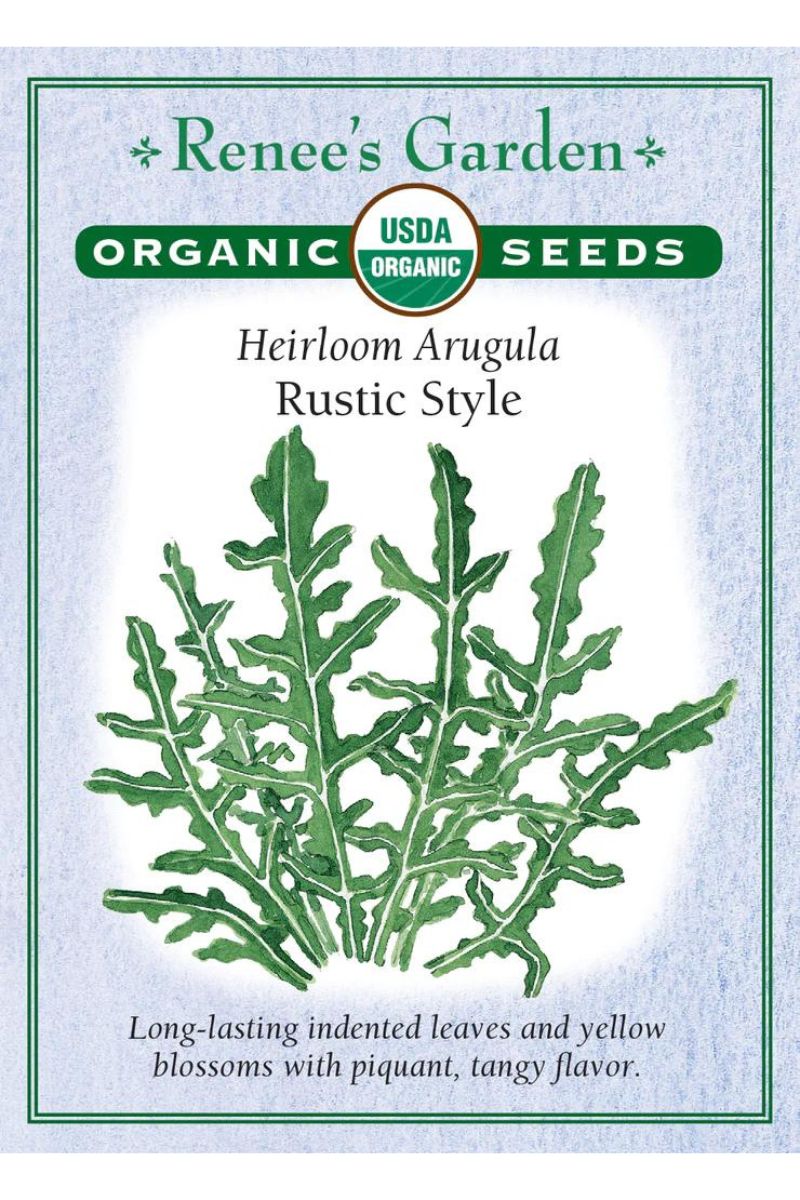 Renee's Garden Heirloom Arugula Rustic Style  Seeds