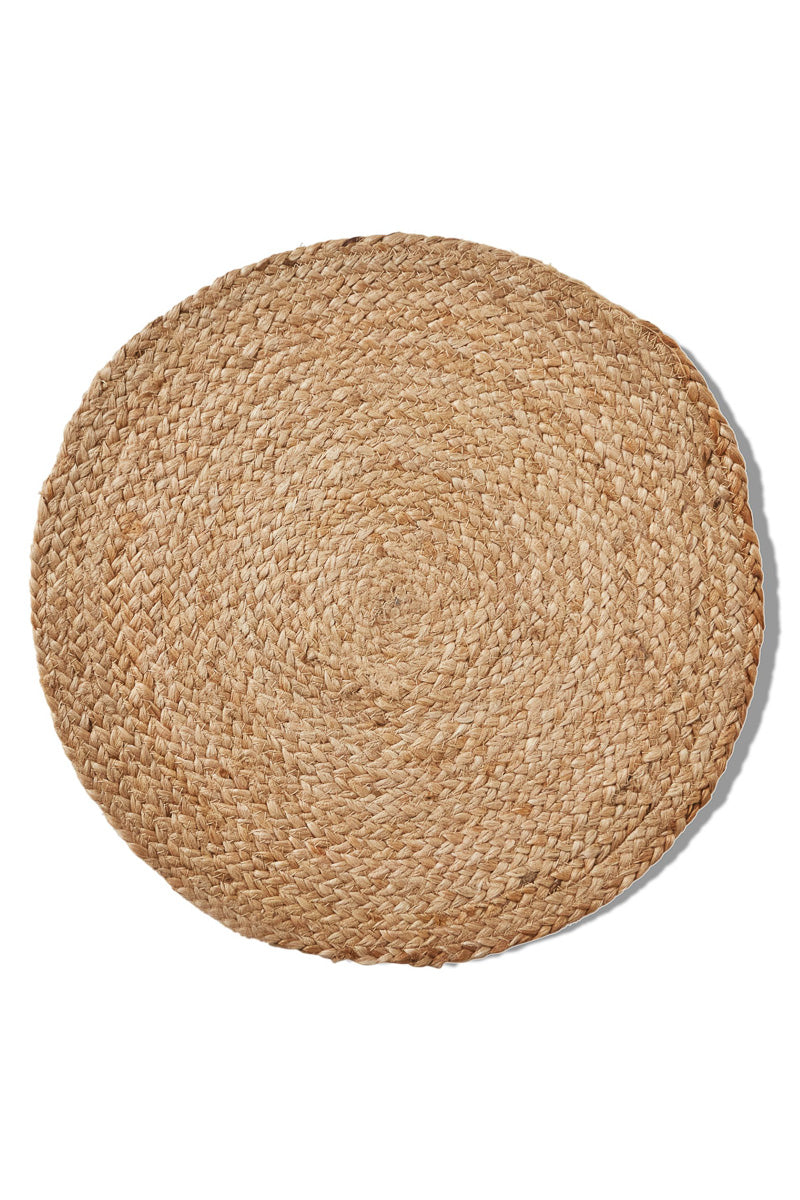 PLACEMAT, BRAIDED HEMP NAT 15"