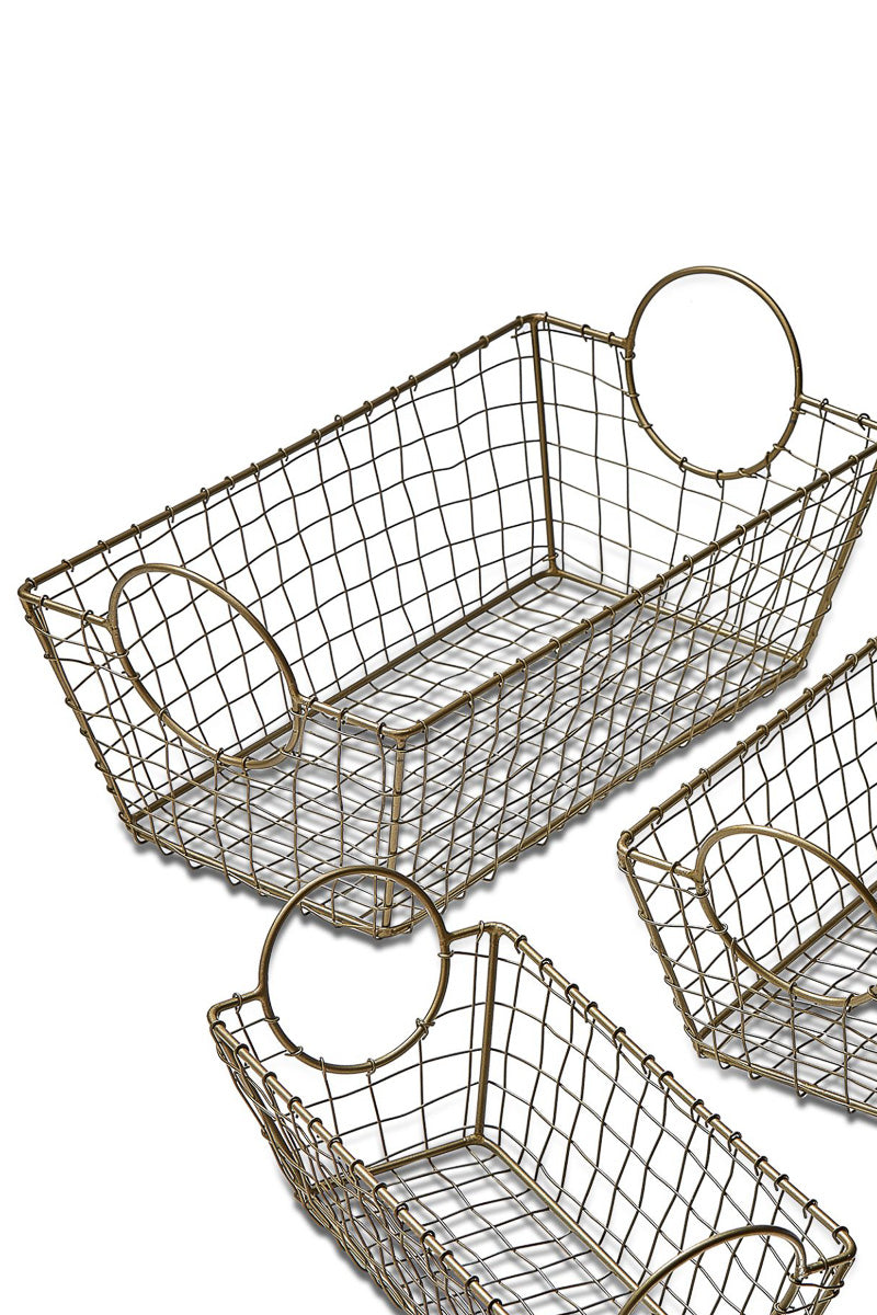 BASKET, METAL WIRE RECT LARGE