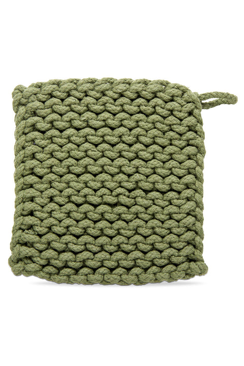 Crochet Trivet Olive