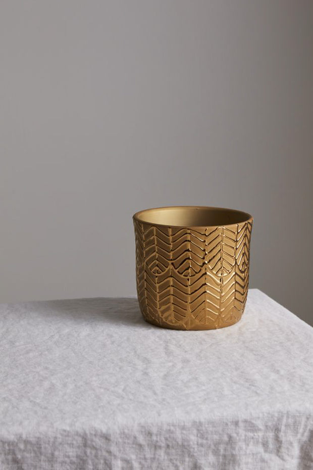 Aurum Textured Pot 5.5"x 4.75"