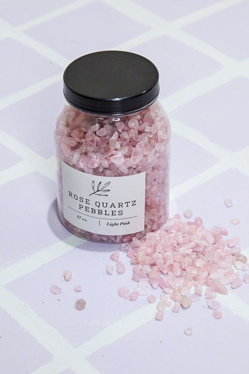 Rose Quartz Pebbles 37 oz