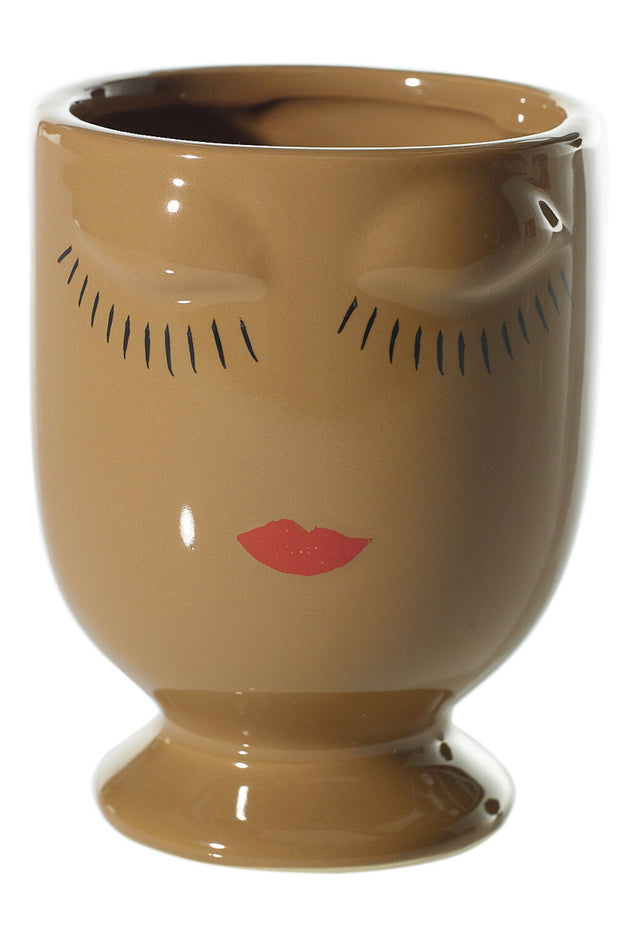 Vase, Celfie 4"X 5.25" Caramel
