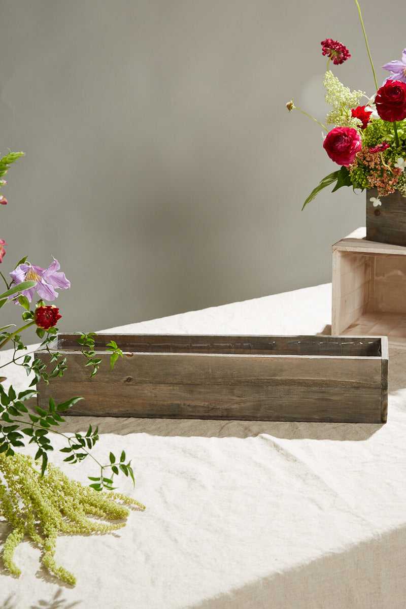 Woodland Planter 20"x 4"x 4" Natural