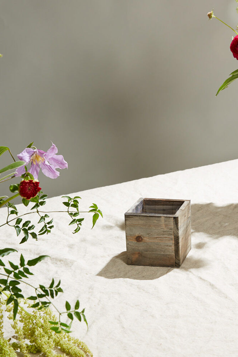 Woodland Planter 4"x 4" Natural