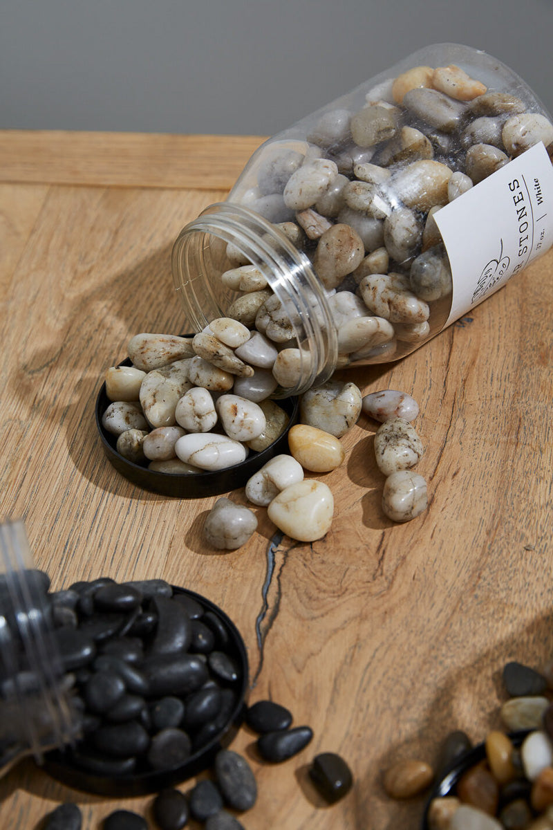 River Stones Small 37 oz White