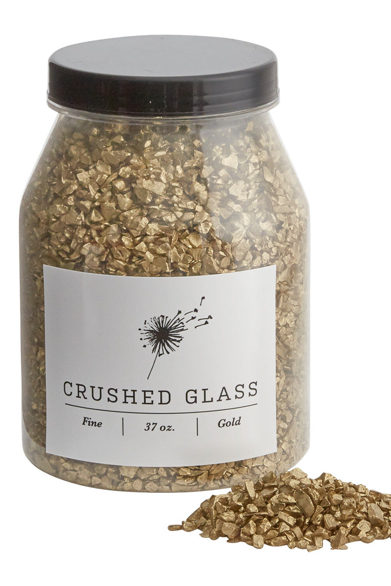 Crushed Glass Fine 37 oz Gold
