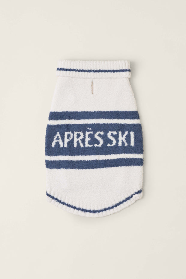 CozyChic Apres Ski Pet Sweater Lakeside Cream SM