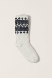 CozyChic Fair Isle Socks Pearl Multi