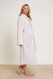 CozyChic Adult Robe Heather Stone White 01