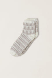 CozyChic Geo Tennis Socks Pearl Multi