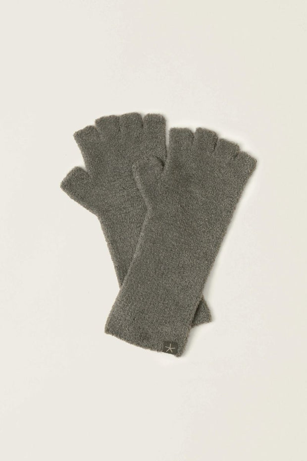 CozyChic Lite Fingerless Gloves Olive Branch S/M