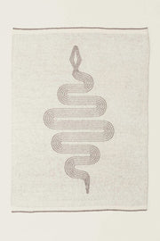 CozyChic Snake Throw Cream Nickel 54"x72"