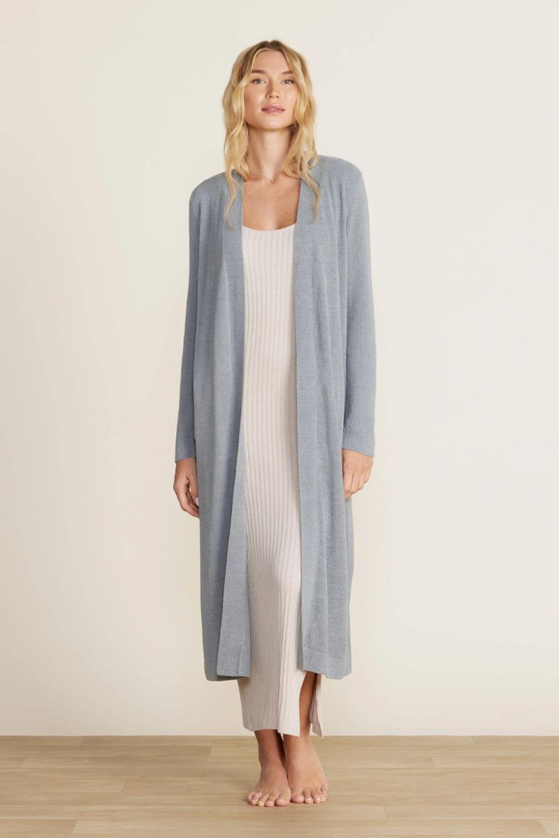 Barefoot Dreams Cozy Chic Ultra Lite Everything Cardigan Moonbeam Extr Chalet