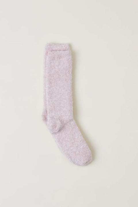 CozyChic Womens Heathered Socks Dusty Rose White