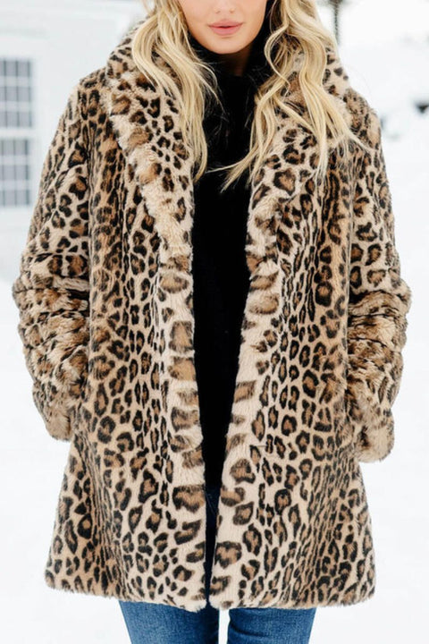 Fabulous Furs Faux Fur Le Mink Jacket Small Leopard