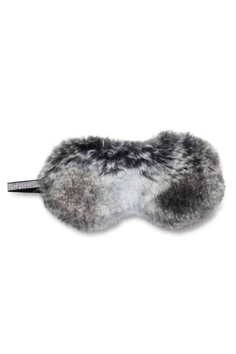 Fabulous Furs Mink Faux Fur Sparkle Eyemask Chinchilla