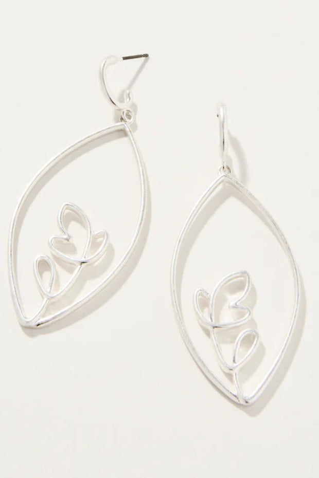 Spartina Earrings Autumn Leaves Silver