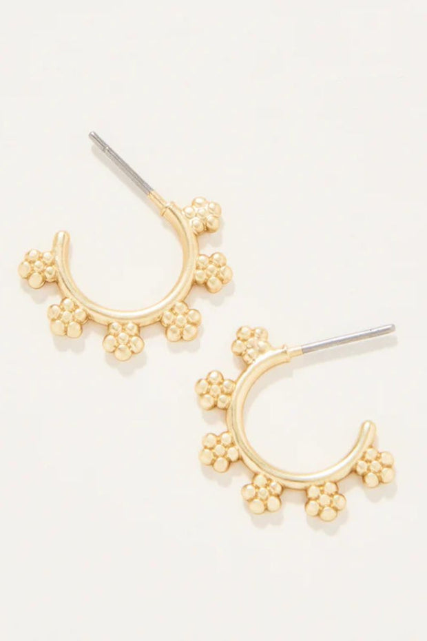 EARRING, HAWTHORN MIDI HOOP GO