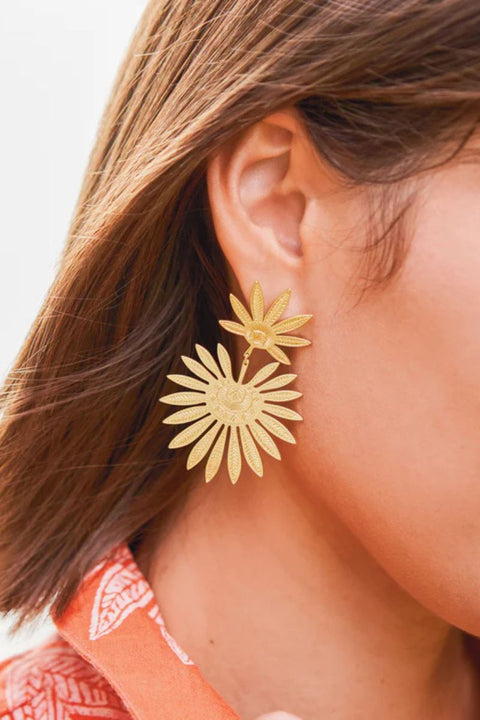 Spartina Palmetto Earrings Gold