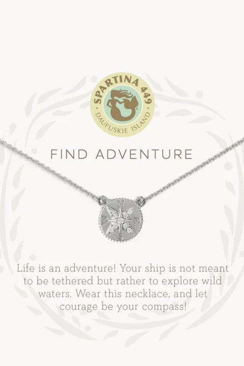 Spartina Sea La Vie Necklace 18" Adventure Silver