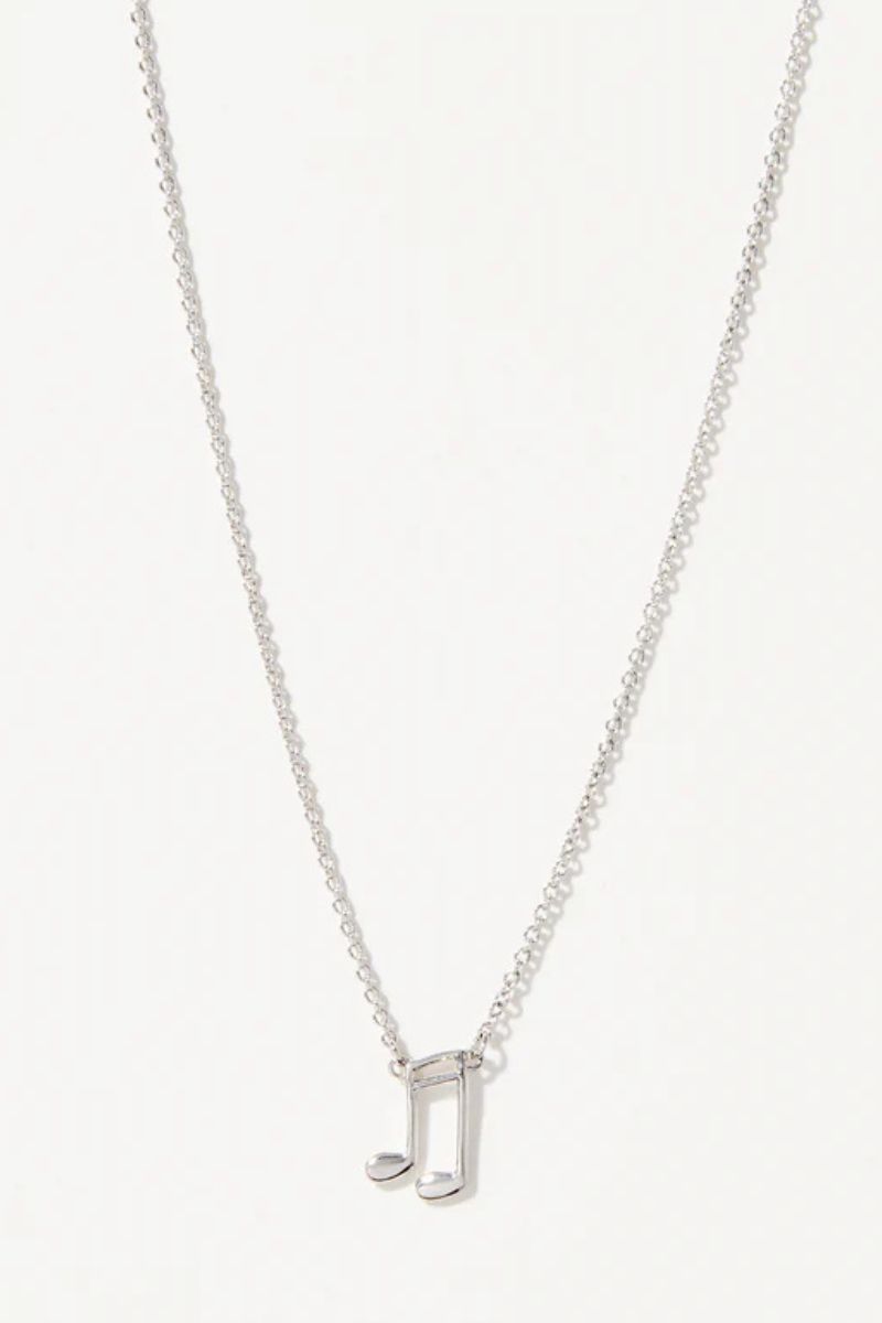 Spartina Sea La Vie Necklace 18" Music Lover Silver
