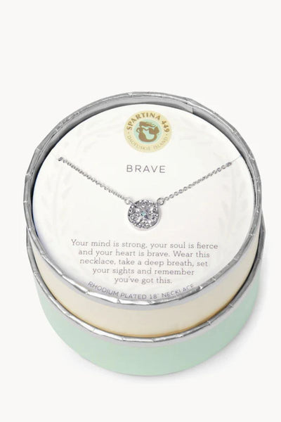 Spartina Sea La Vie Necklace 18" Brave Silver