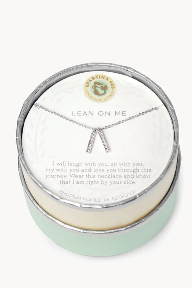 Spartina Sea La Vie Necklace 18" Lean on Me Silver