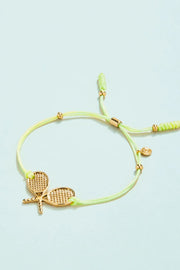 Spartina Splash Tennis Racket Stretch Bracelet Lime